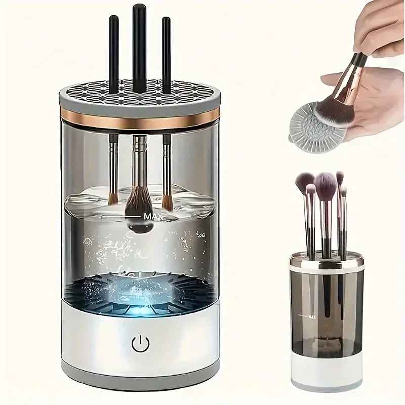 Limpiador y secador eléctrico de brochas de maquillaje USB
